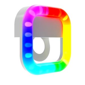 On Air RGB Selfie Halo LED Light Square Vlogging Series w/ 18 Color Comb…